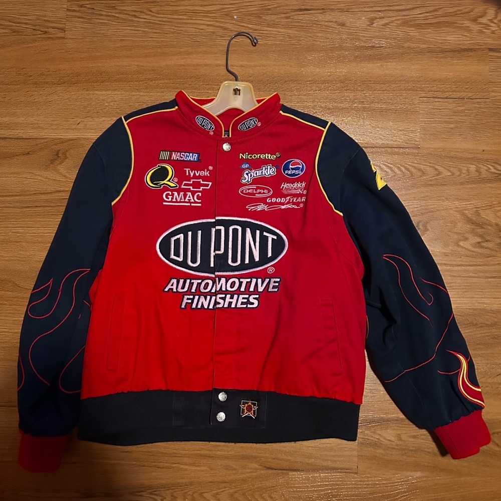 Fox Red and Black Bomber Jacket